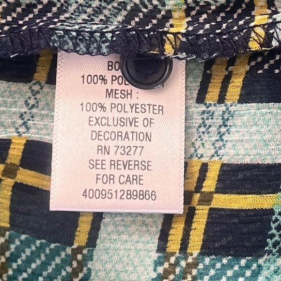 Princess Vera Wang Button Down Sleeveless sheer Top, Size Small - Picture 9 of 10